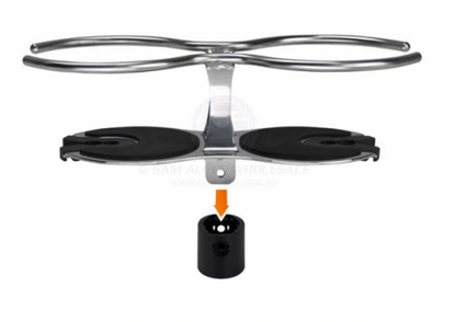 Cup / Wine Glass Holder S/S Surface Mount - Bosuns Boat