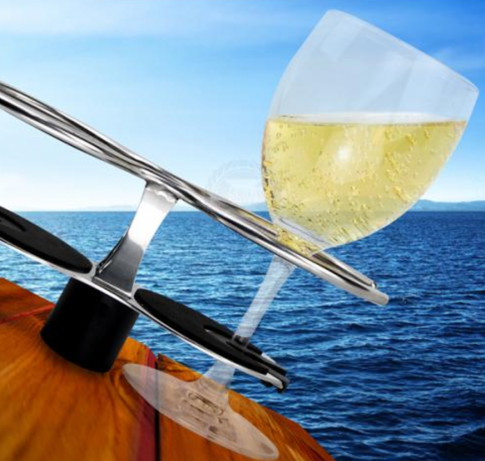 Cup / Wine Glass Holder S/S Surface Mount - Bosuns Boat