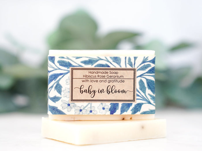 Baby in Bloom Custom Soap Favors for Shower - Little Flower Soap Co
