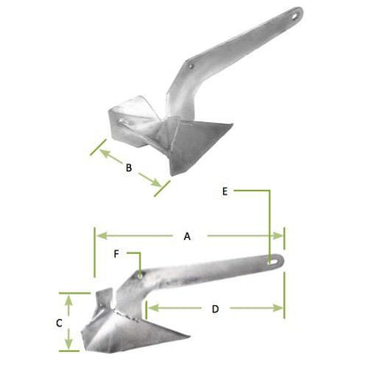 Delta Style Stainless Steel Anchor