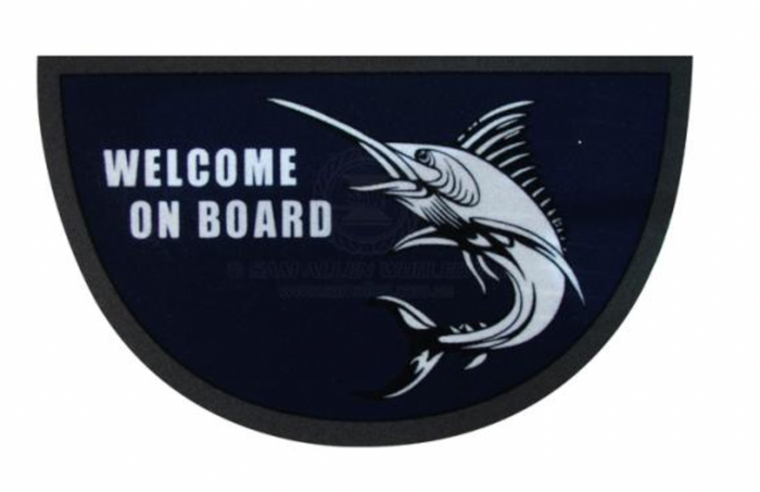 Doormat Marlin 40cm x 68cm Semi-Circle