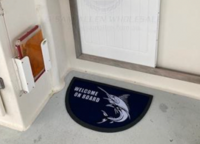 Doormat Marlin 40cm x 68cm Semi-Circle