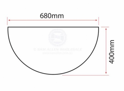 Doormat Marlin 40cm x 68cm Semi-Circle