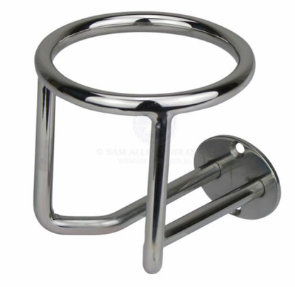 DRINK HOLDERS - VERTICAL SURFACE MOUNTING STAINLESS STEEL