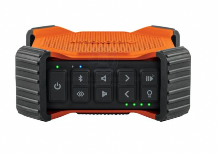 EcoEdge EcoXGear Speaker + 20W Orange IP67 Bluetooth RGB Party Light - Bosuns Boat