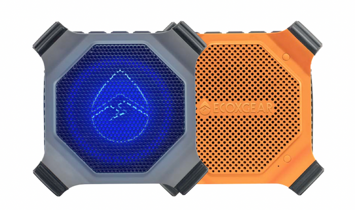 EcoEdge EcoXGear Speaker + 20W Orange IP67 Bluetooth RGB Party Light - Bosuns Boat