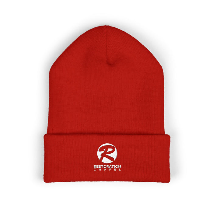 Embroidered Cuffed Beanie - Restoration Chapel