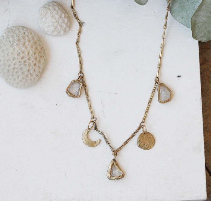 Emilie Shapiro Wax And Wane Moon Necklace