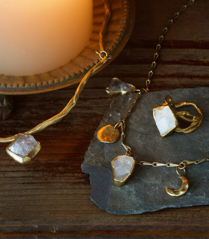 Emilie Shapiro Wax And Wane Moon Necklace