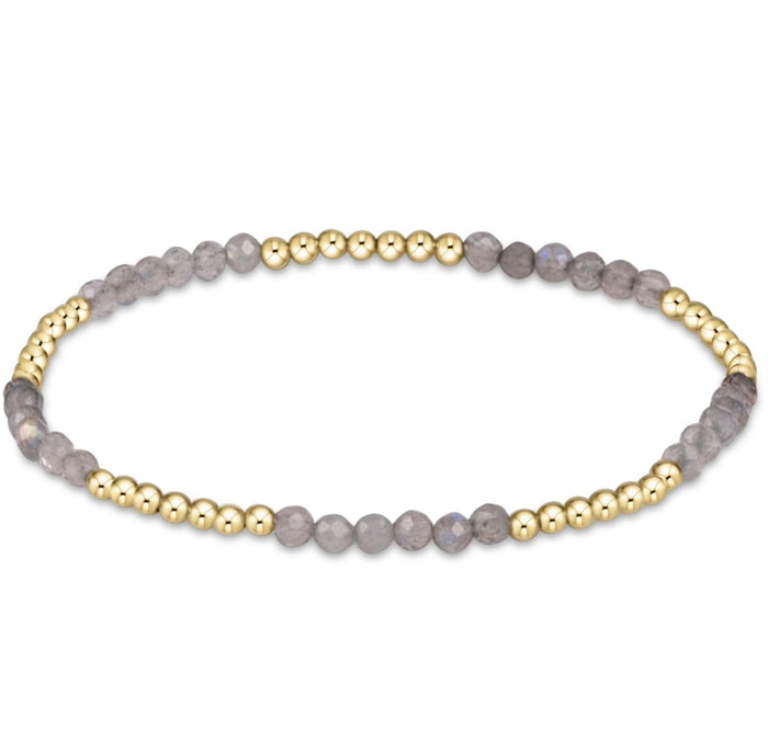 Enewton Blissful Pattern 2.5mm Bead Gemstone Bracelet (3 Styles)