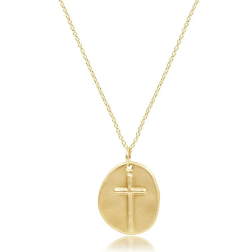 Enewton Inspire Gold Disc 16" Necklace
