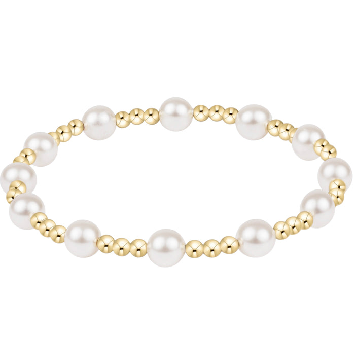 Enewton Sincerity Pattern Pearl Bead Bracelet - 6mm