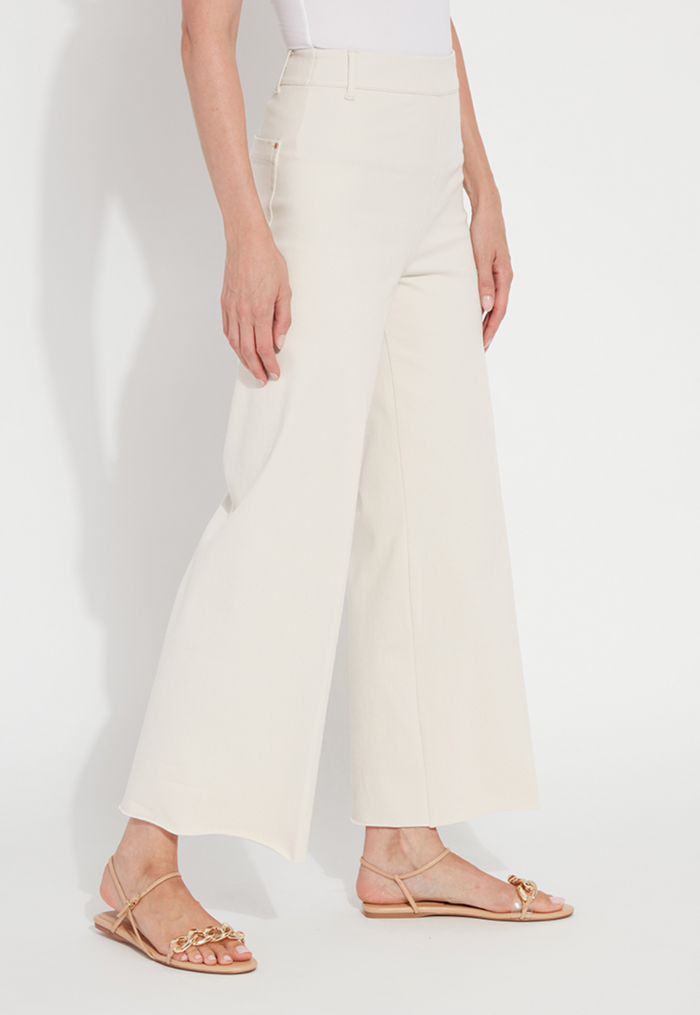 Erin Hi Waist Wide Leg Denim -Oat
