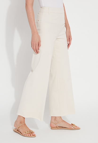 Erin Hi Waist Wide Leg Denim -Oat