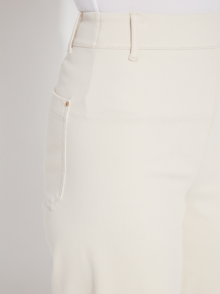 Erin Hi Waist Wide Leg Denim -Oat