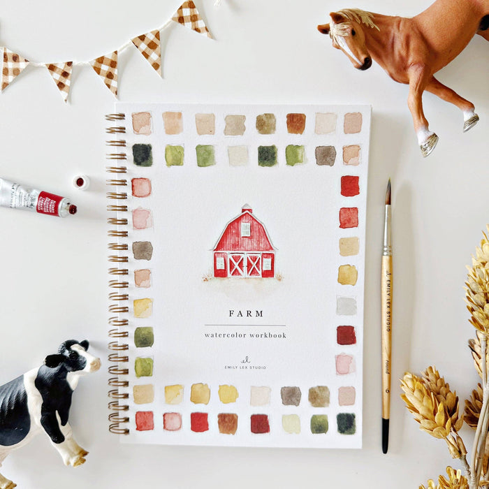 Farm Watercolor Workbook - Genuine - Little Flower Soap Co
