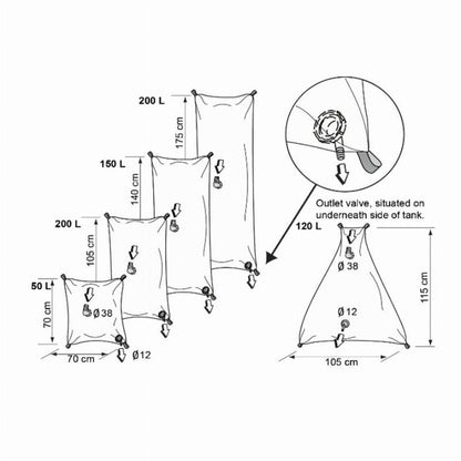 Flexible Drinking Water Tanks - Heavy Duty Plastimo