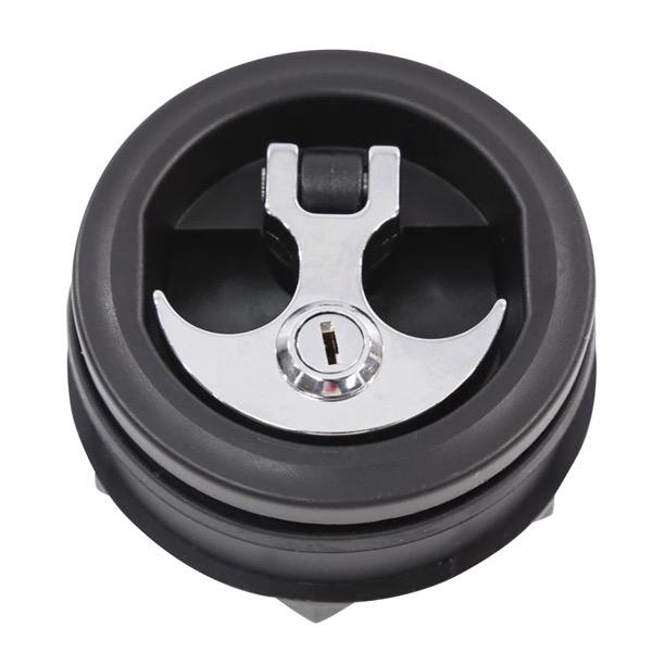 Flush Round Latch Chrome T- Handle / Lock