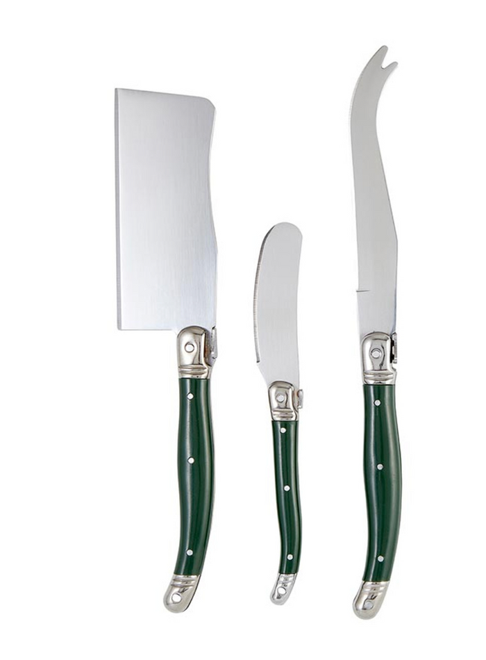 Green Charcuterie Cheese Knives in Book Box (LAST 2)