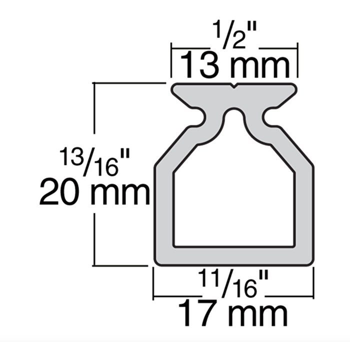 HARKEN 13mm High-Beam Track — 1.2 m