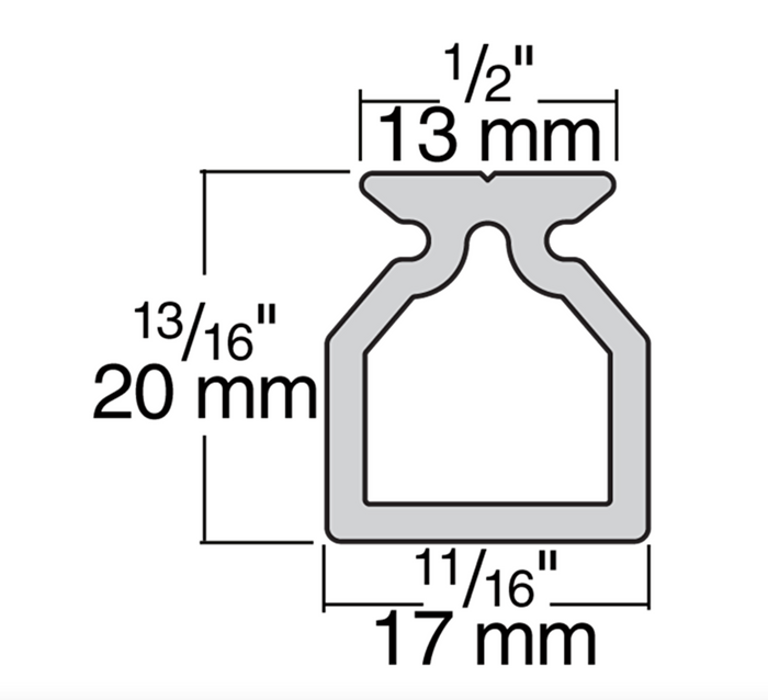 HARKEN 13mm High-Beam Track — 2 m