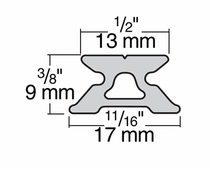 HARKEN 13mm Low-Beam Track — 1.2 m - Bosuns Boat
