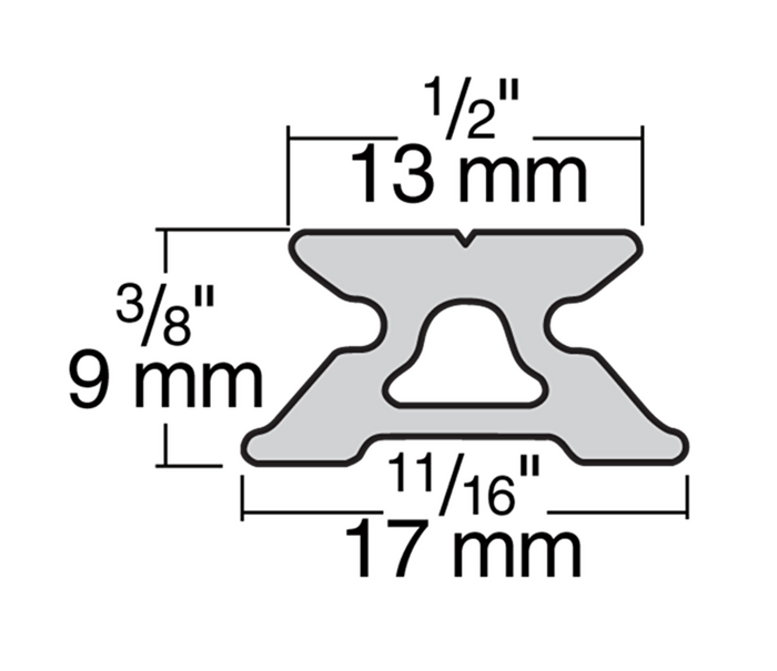 HARKEN 13mm Low-Beam Track — .6 m