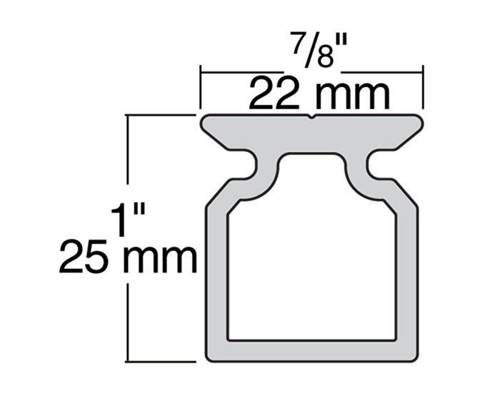 HARKEN 22mm High-Beam Track — 1 m
