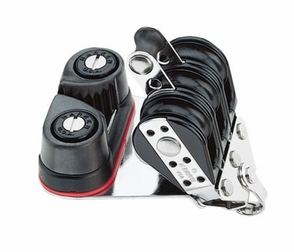 HARKEN 29mm Triple Bullet Block — Becket, Cam Cleat