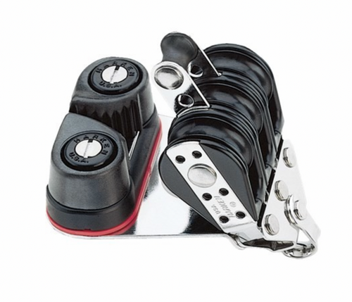 HARKEN 29mm Triple Bullet Block — Becket, Cam Cleat