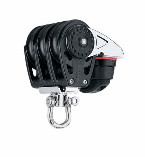 HARKEN 40mm Triple Block — Swivel, Cam Cleat