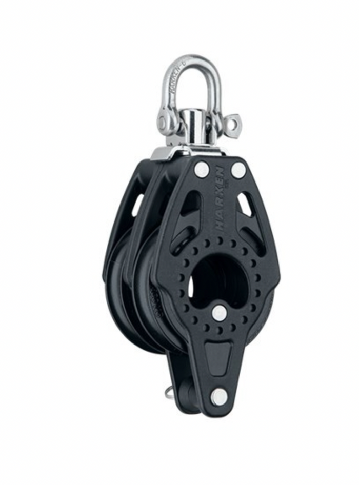 HARKEN 57mm Double Block — Swivel, Becket