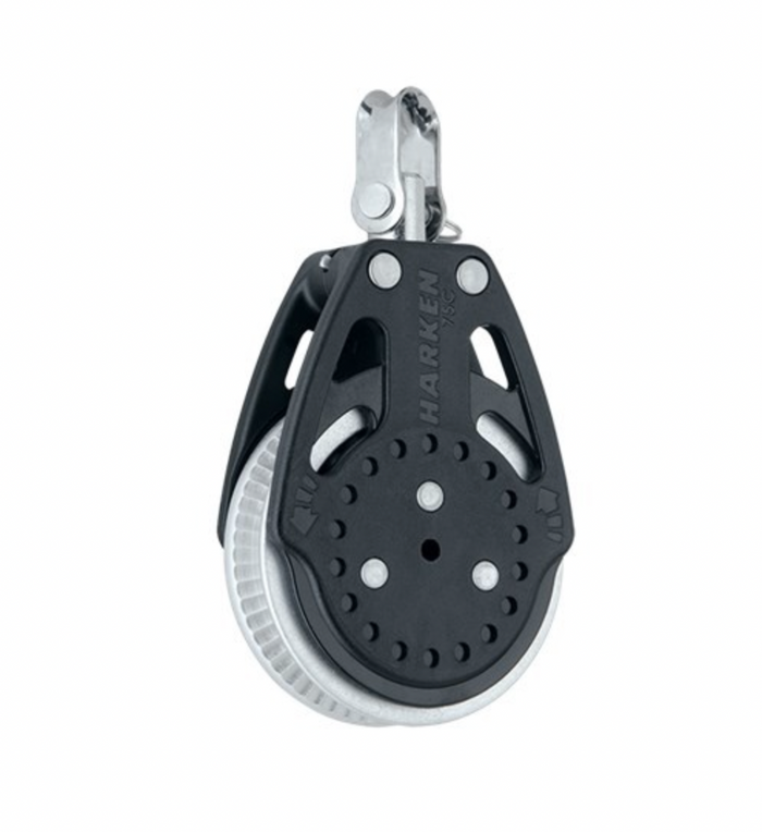 HARKEN 75mm Ratchamatic® Block — Swivel, 2x Grip - Bosuns Boat
