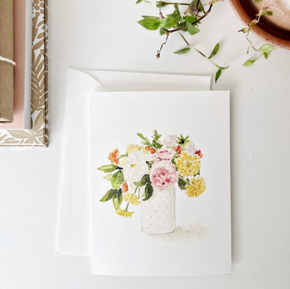 Hobnail Bouquet Notecards (Set of 8)
