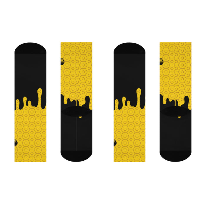 Honey Drip Socks Yellow Drip