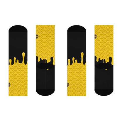 Honey Drip Socks Yellow Drip