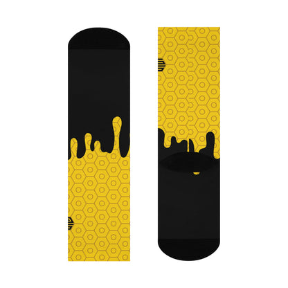 Honey Drip Socks Yellow Drip