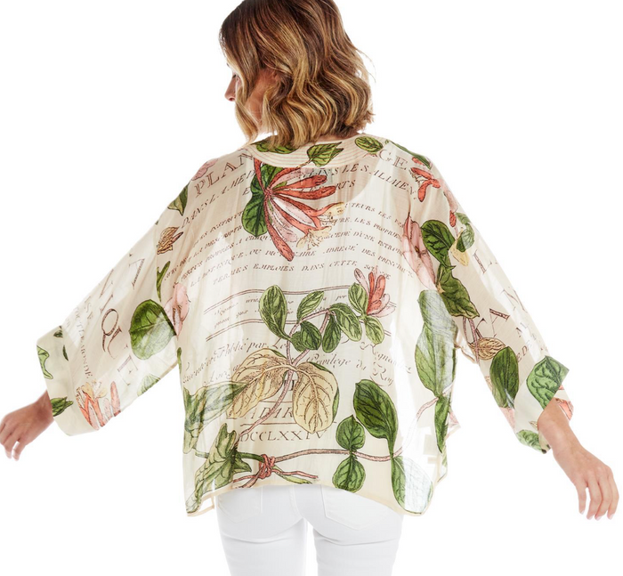 Honeysuckle Short Kimono