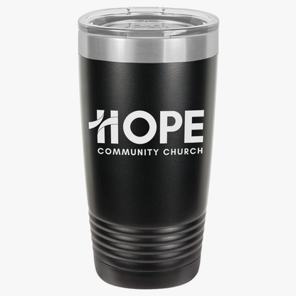 Hope Community Church 20oz Insulated Tumbler — Travel Mug for Coffee & Cold Drinks
