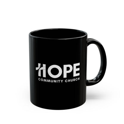 Hope Community Church Black Mug – Inspirational Church Coffee Cup 11oz