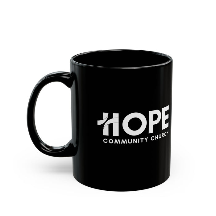 Hope Community Church Black Mug – Inspirational Church Coffee Cup 11oz