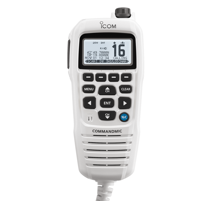 ICOM HM-195GB Commandmic Microphone  - Black or White