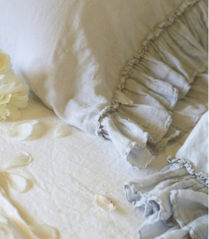 IN STOCK Bella Notte Linens Linen Whisper Pillowcase, Standard (White, Parchment)