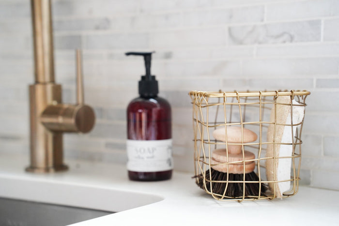Iron Wire Basket Square - Little Flower Soap Co