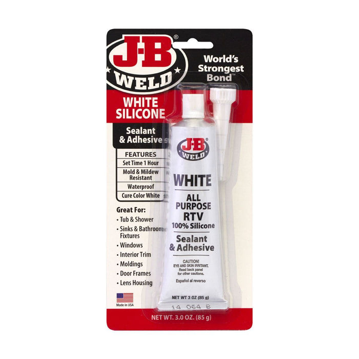 J-B WELD RTV ALL PURPOSE WHITE SILICONE TUBE 85G
