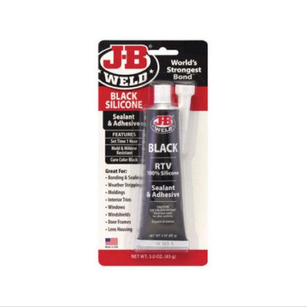 J-B WELD RTV BLACK SILICONE TUBE 85G