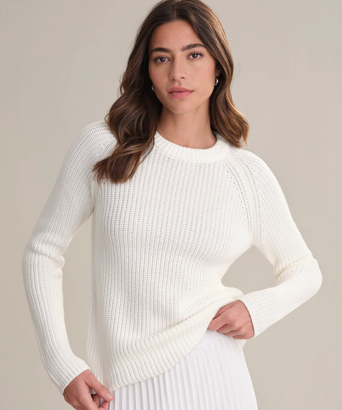 Jane Crewneck Sweater, Chalk