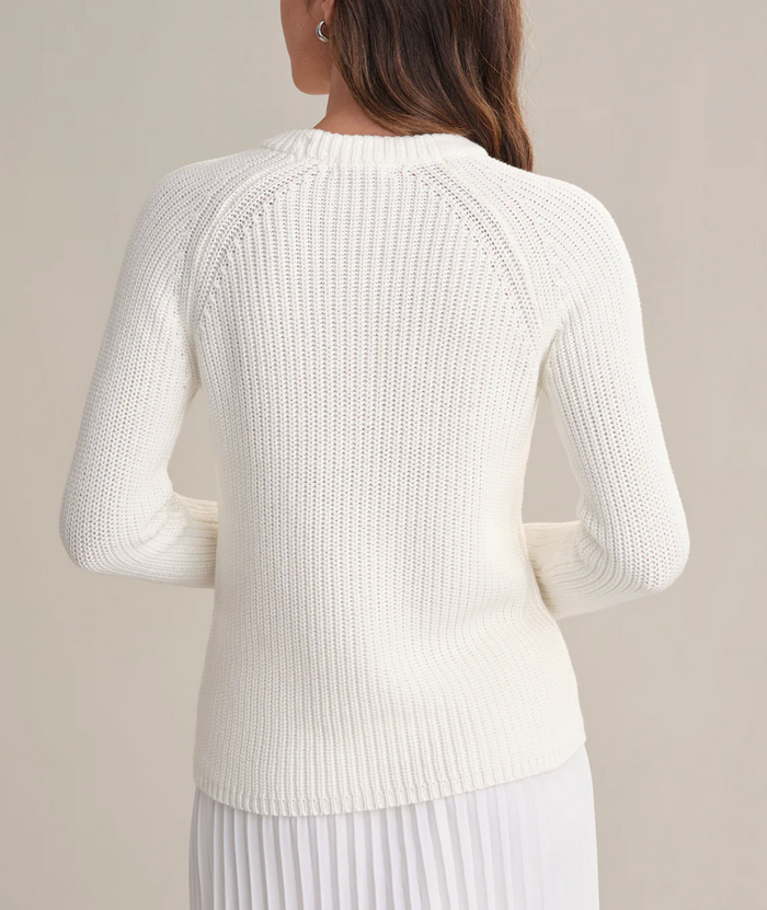 Jane Crewneck Sweater, Chalk