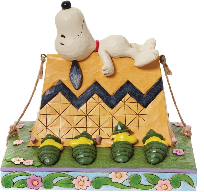 Jim Shore Peanuts Snoopy & Woodstock Camping #6011952