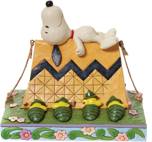 Jim Shore Peanuts Snoopy & Woodstock Camping #6011952